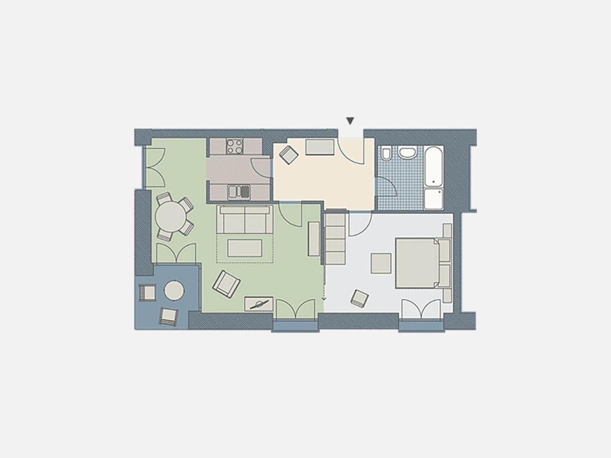 Kaiservillen Heringsdorf - Ferienwohnung Mit 1 Schlafzimmer Und Terrasse D102 Екстериор снимка